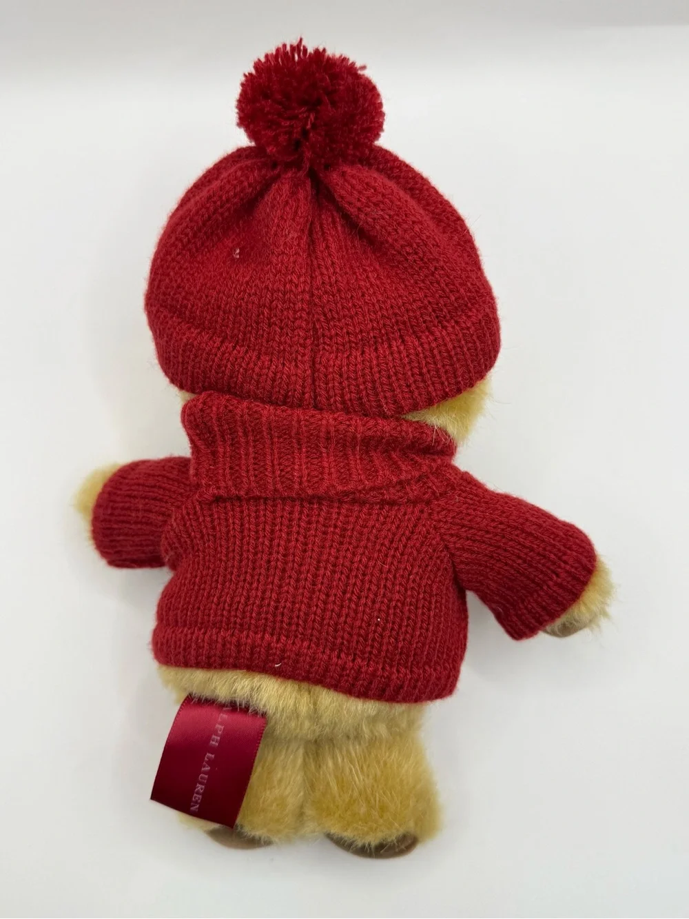 Ralph Lauren The Polo Bear Red Sweater Plush Stuffed Animal Limited Edition